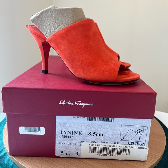 Ferragamo Janine Suede Mules - Picture 3 of 11